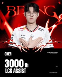 www.xingkong.com-里程碑：Oner选手达成LCK联赛3000助攻成就